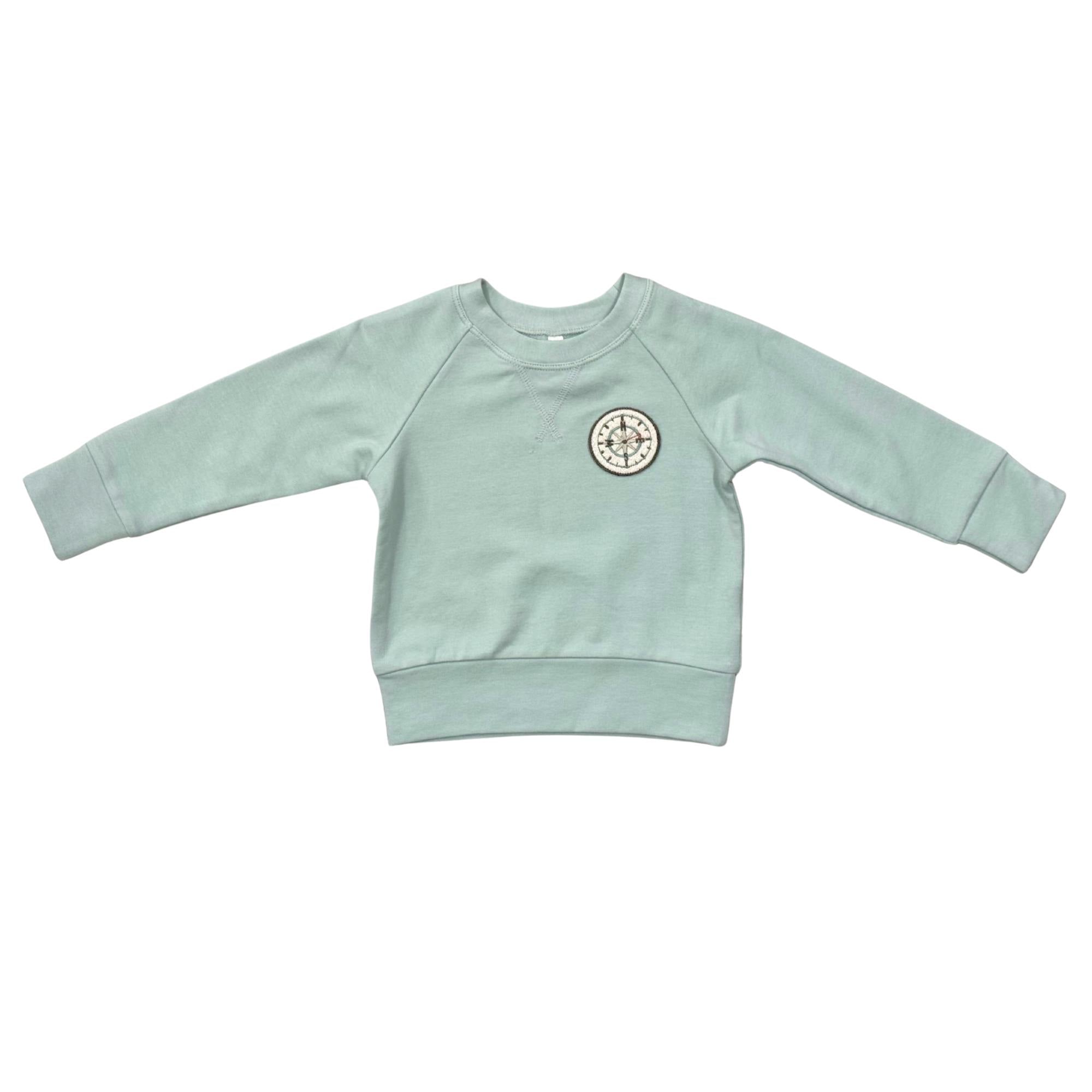 Boys Raglan Sweatshirt in Compass