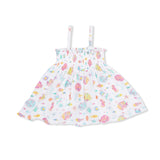 Sunny Coral Reef Fish - Smocked Top with Bike Short