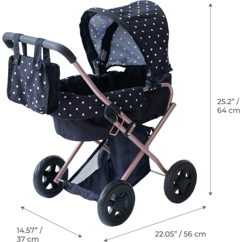 Olivia's Little World Pin Up Doll Classic Stroller with Removable Bassinet