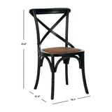 Set of 2 Franklin X Back Farmhouse Chairs
