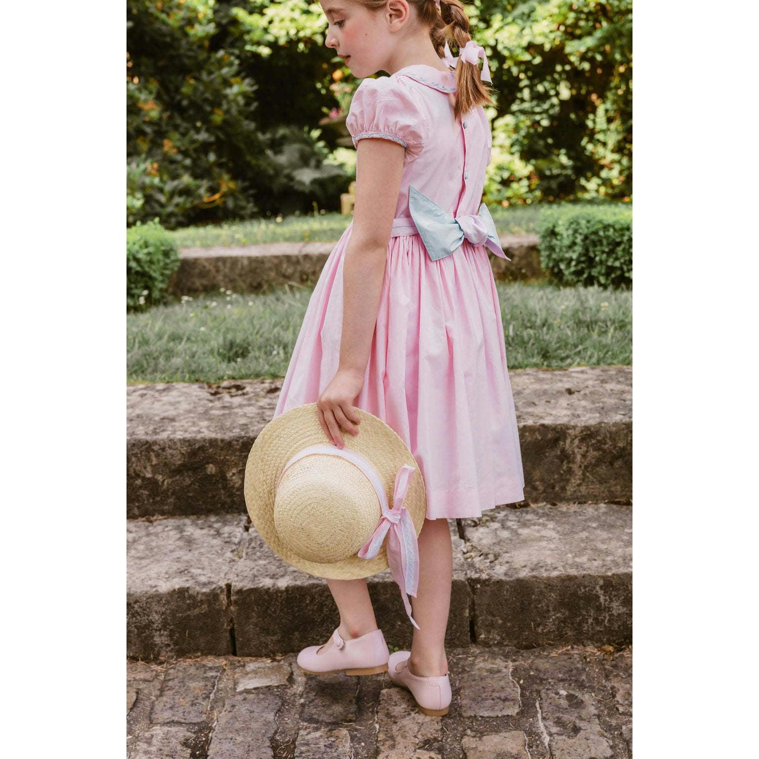Princess Charlotte Heirloom Pink Smocked Dress