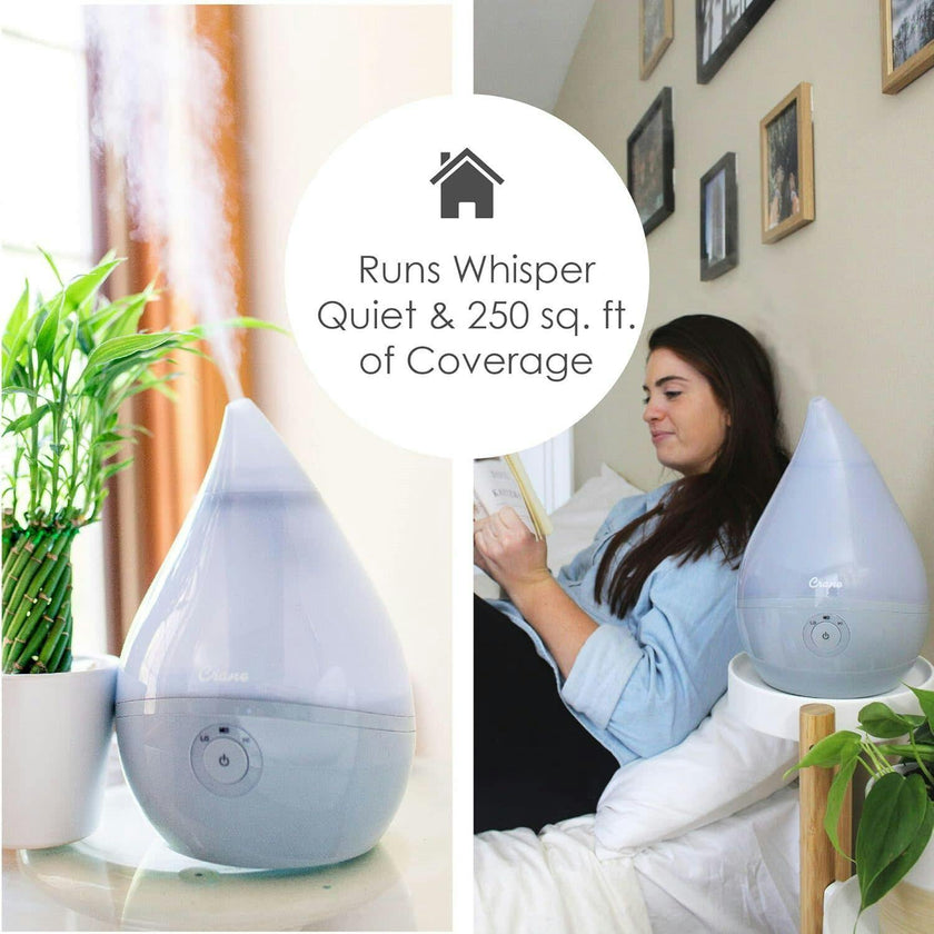 Droplet Cool-Mist Humidifier with Vapor Tray