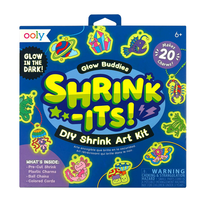 Shrink-Its! DIY Shrink Art Kit - Glow Buddies - 20 Charms