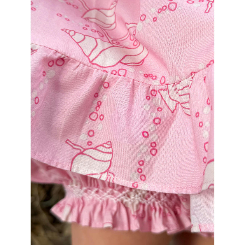 Clara Bloomer Set in Pink Shell