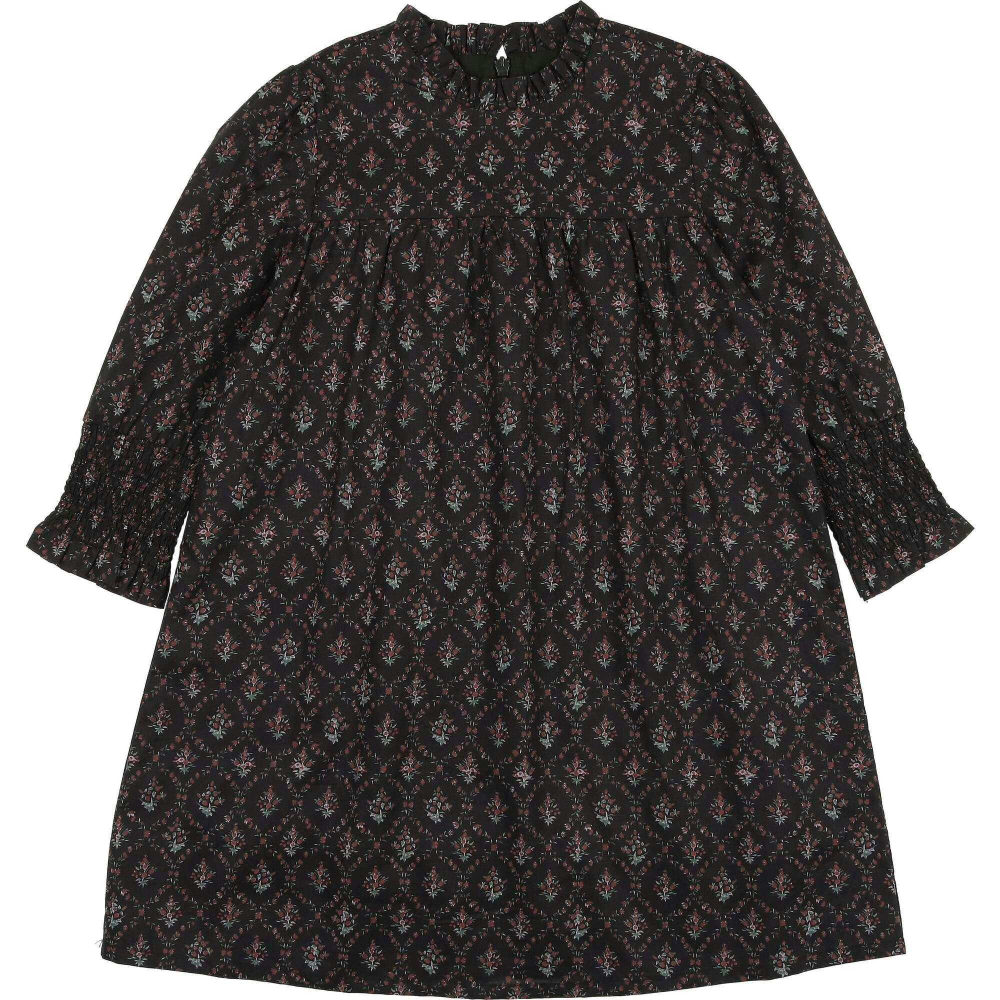 Vintage Victorian Long Sleeve Ruffle Cuff Comfort Fit Short Dress