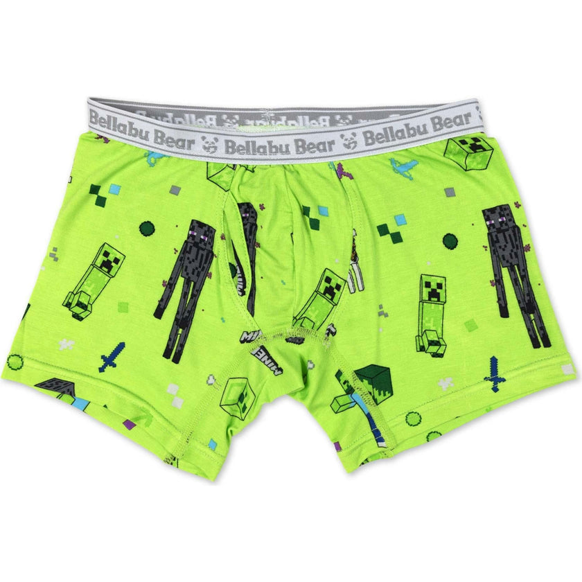 Minecraft Bamboo Boys' Boxer Brief Underwear 3-Pack