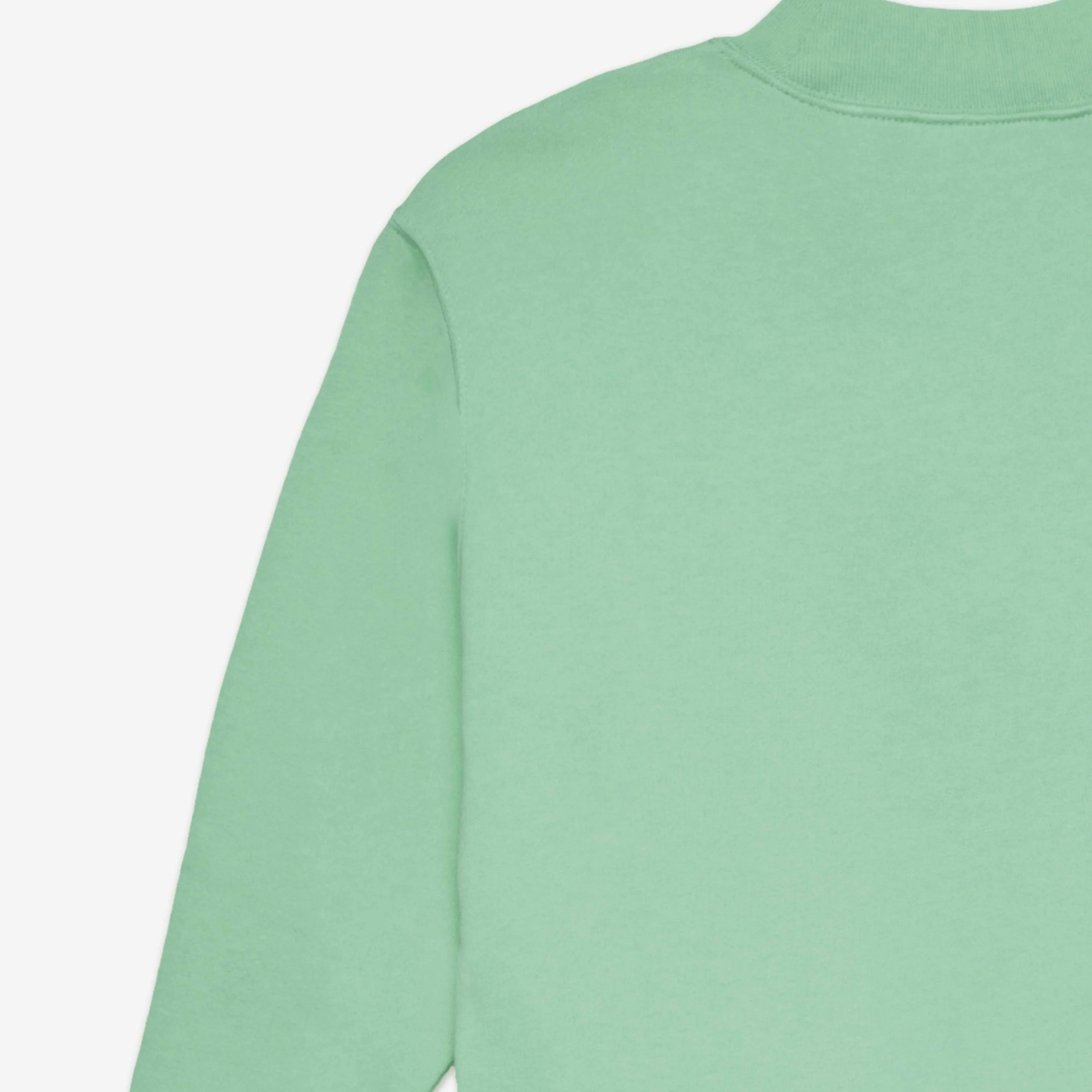 Green Curved Logo Regular Sweatshirt