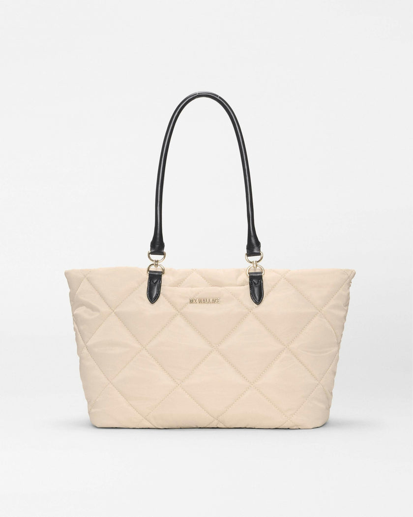 Sand/Black Medium Madison E/W Tote
