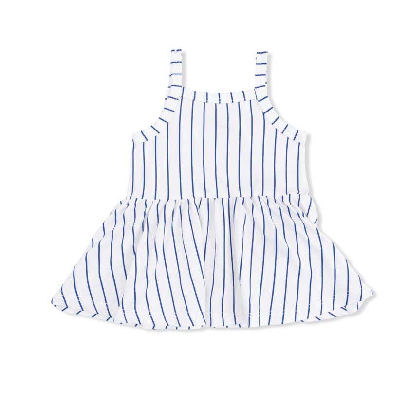 Baseball Stripe - Tank with Peplum