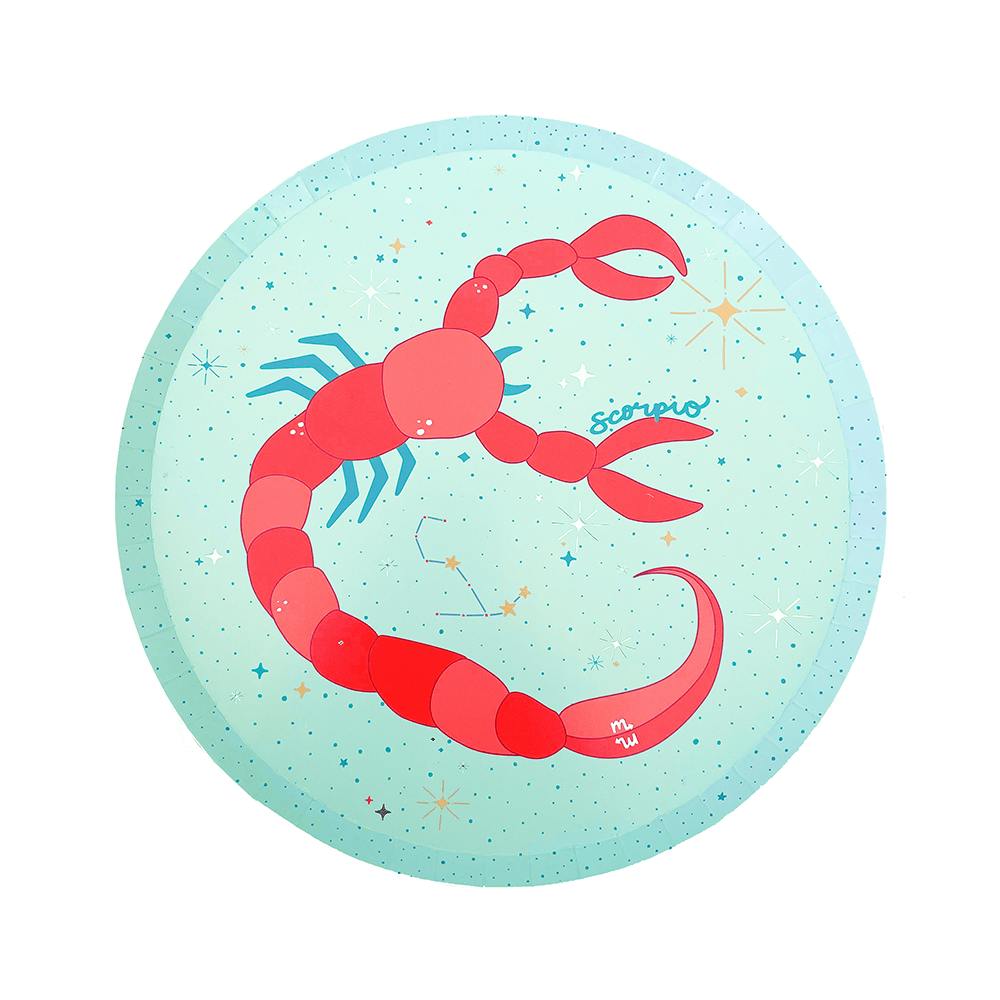 Zodiac Scorpio Dinner Plates