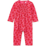 Smocked Baby Romper, Red