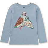 Tiled Owls Graphic Tee, Blue