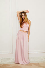 Joey Satin Maxi - Ballet Pink