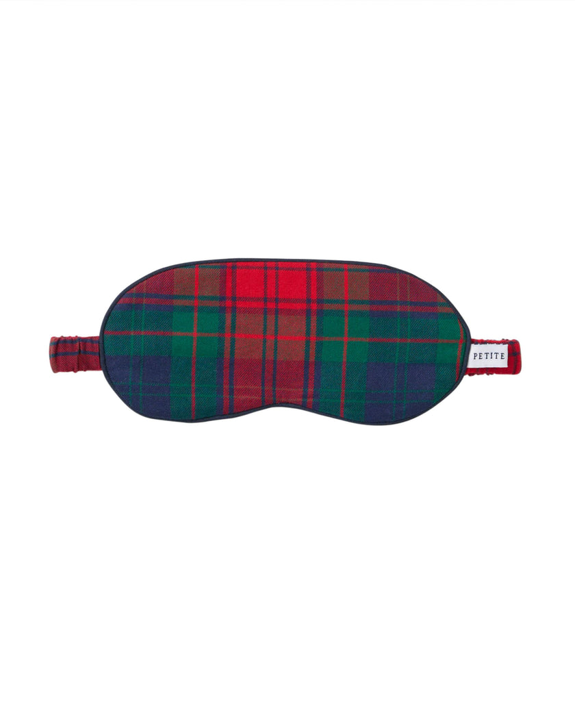 Kid's Brushed Twill Sleep Mask in St. James Tartan