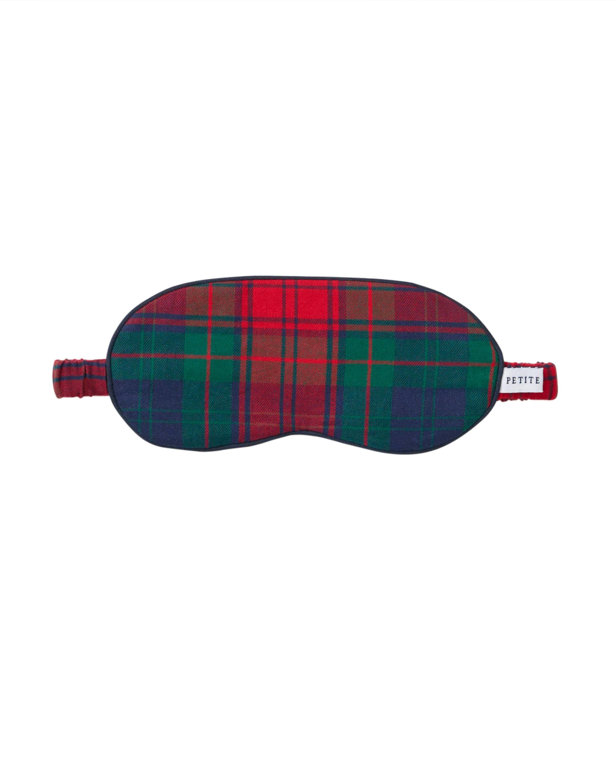Kid's Brushed Twill Sleep Mask in St. James Tartan