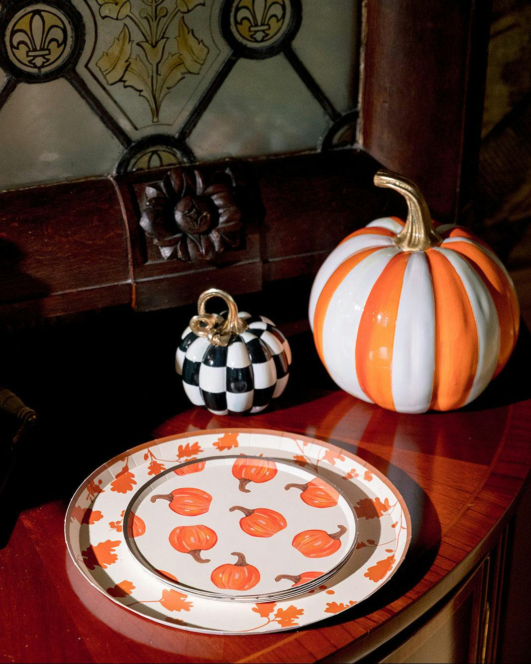 Patch Dinner Plate Set - Pumpkin