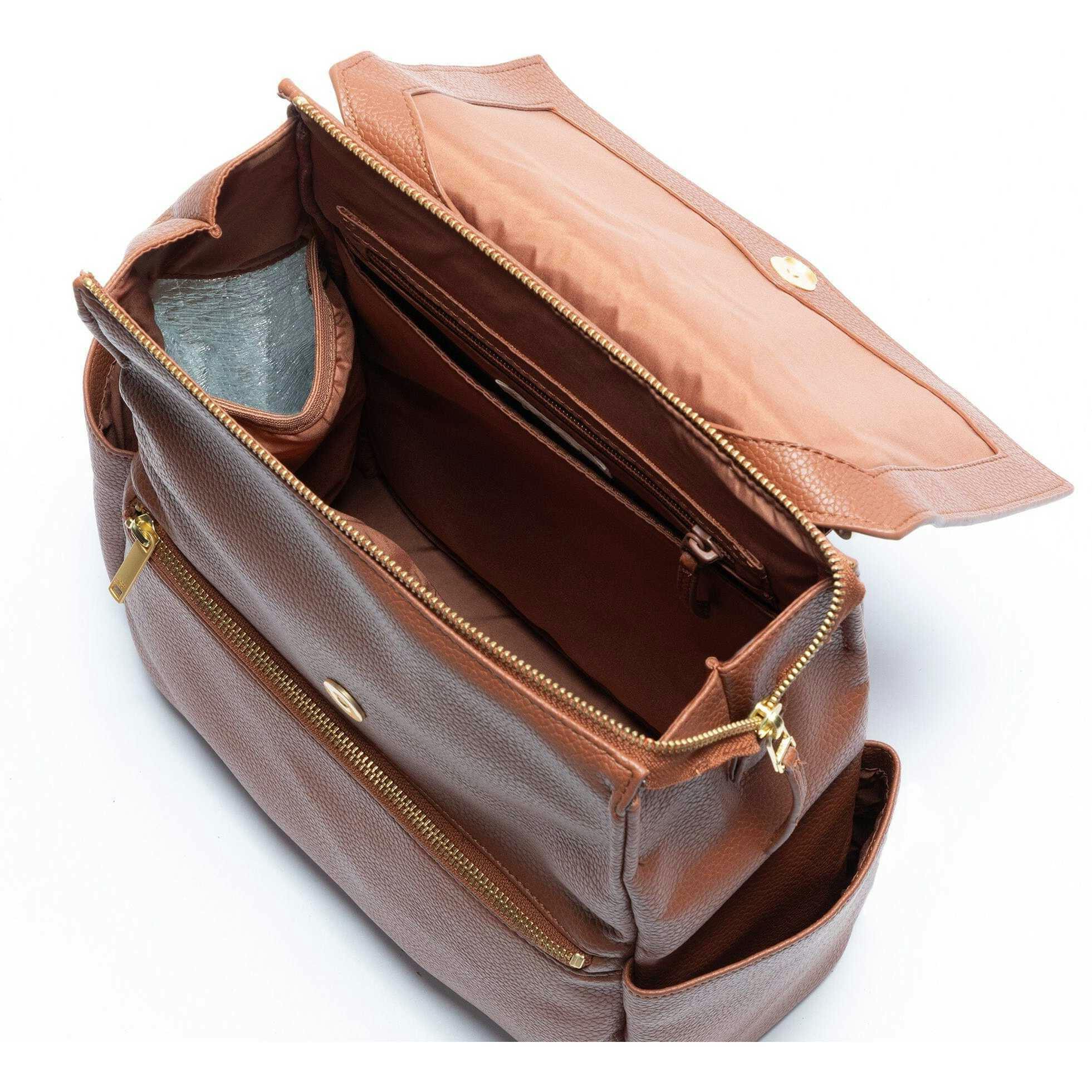 Cognac Mini Classic Diaper Bag II