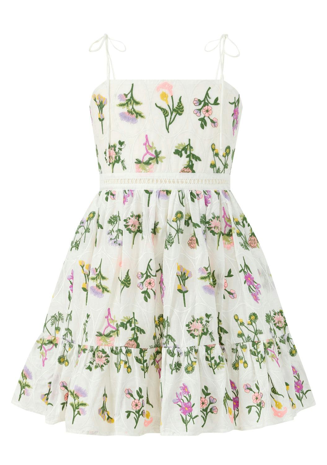 Emely Embroidered Mini Dress