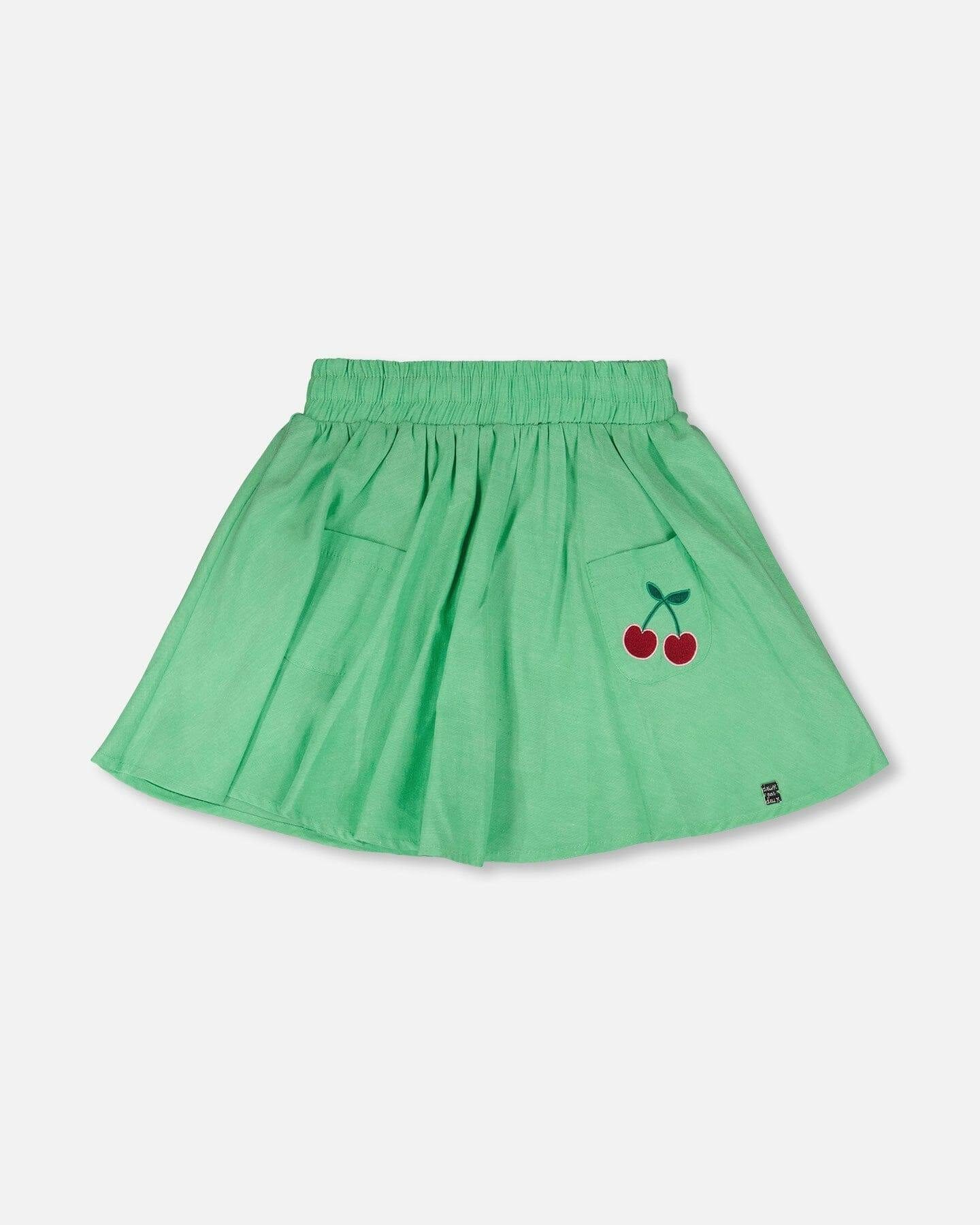 Organic Cotton Skort With Embroidery