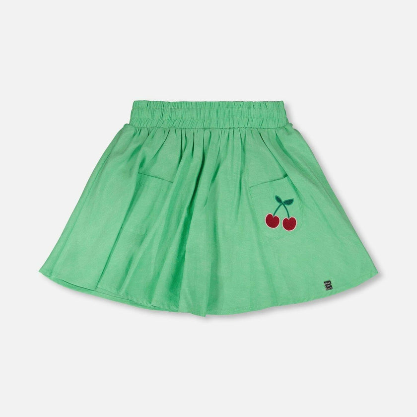 Organic Cotton Skort With Embroidery