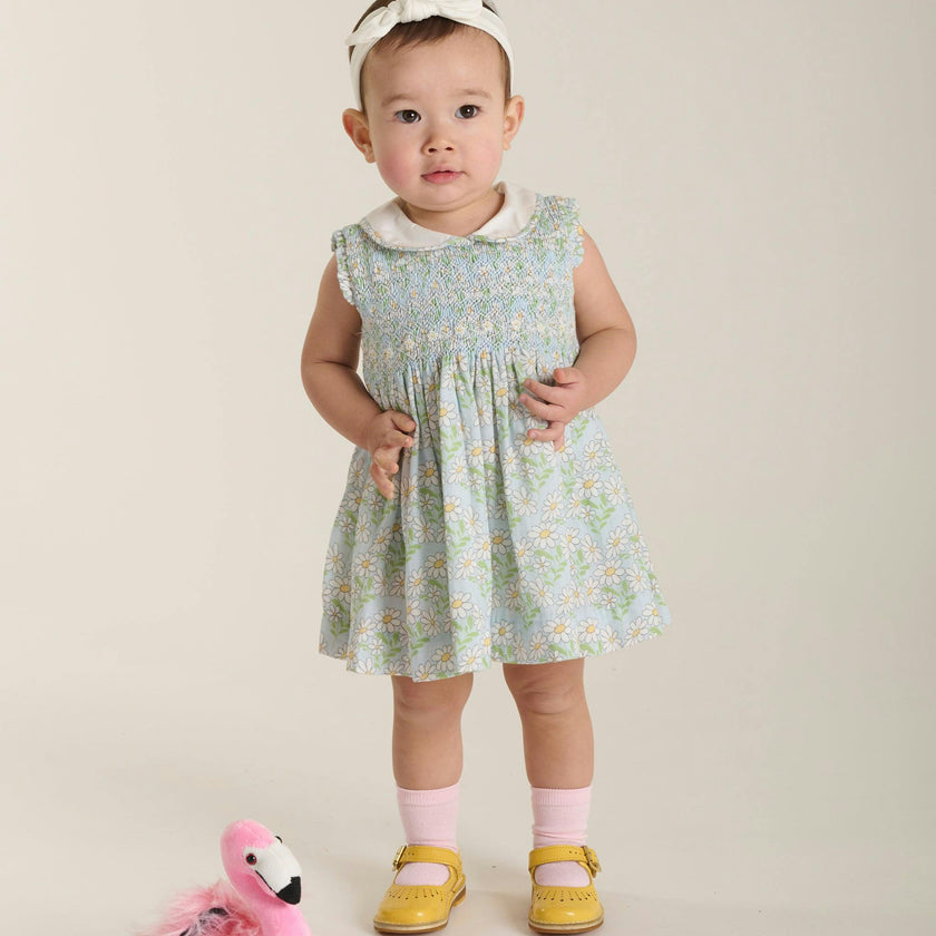 Hand-Smocked Baby Dress - Calista