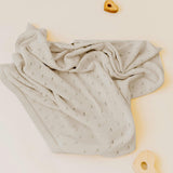 Organic Cotton Pointelle Baby Blanket
