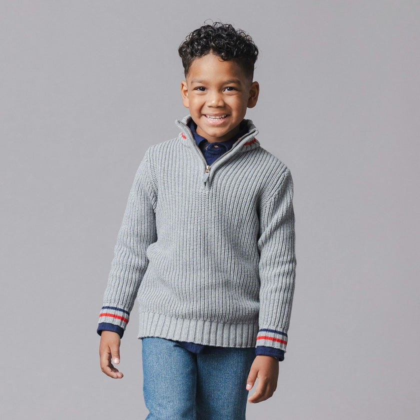 Organic Half Zip Sweater