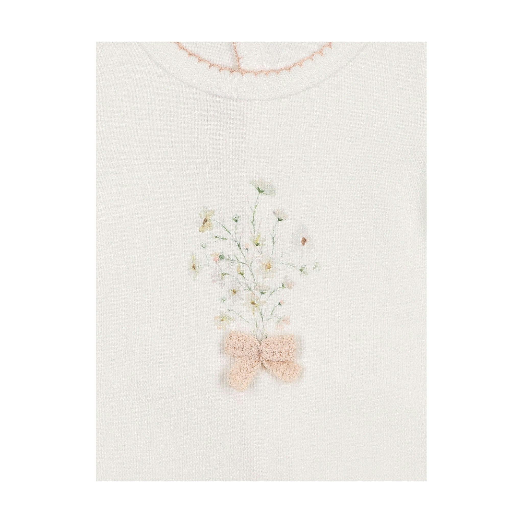 Nature's Florals Layette Set Ivory & Rose