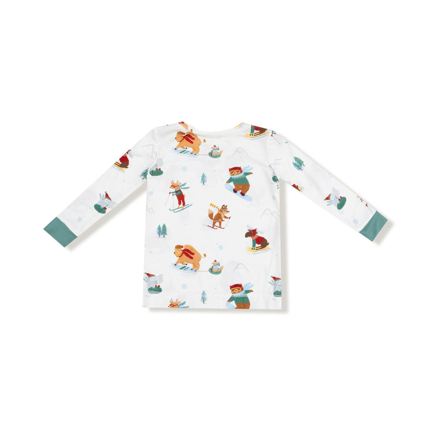 Winter Animal Sports - Long Sleeve Loungewear Set