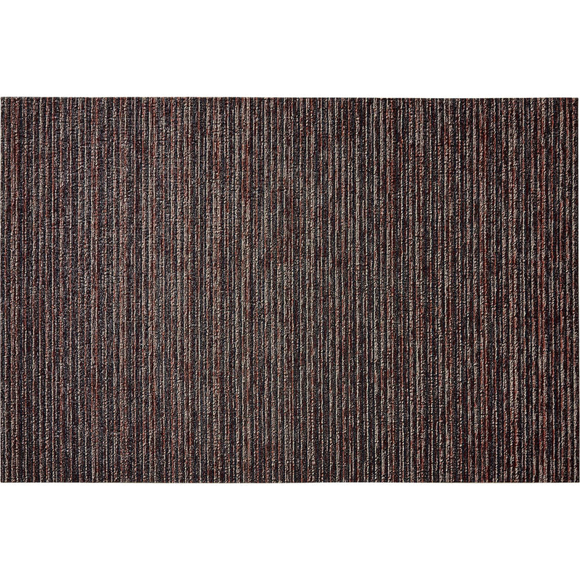 Skinny Stripe Shag Floor Mat, Purple