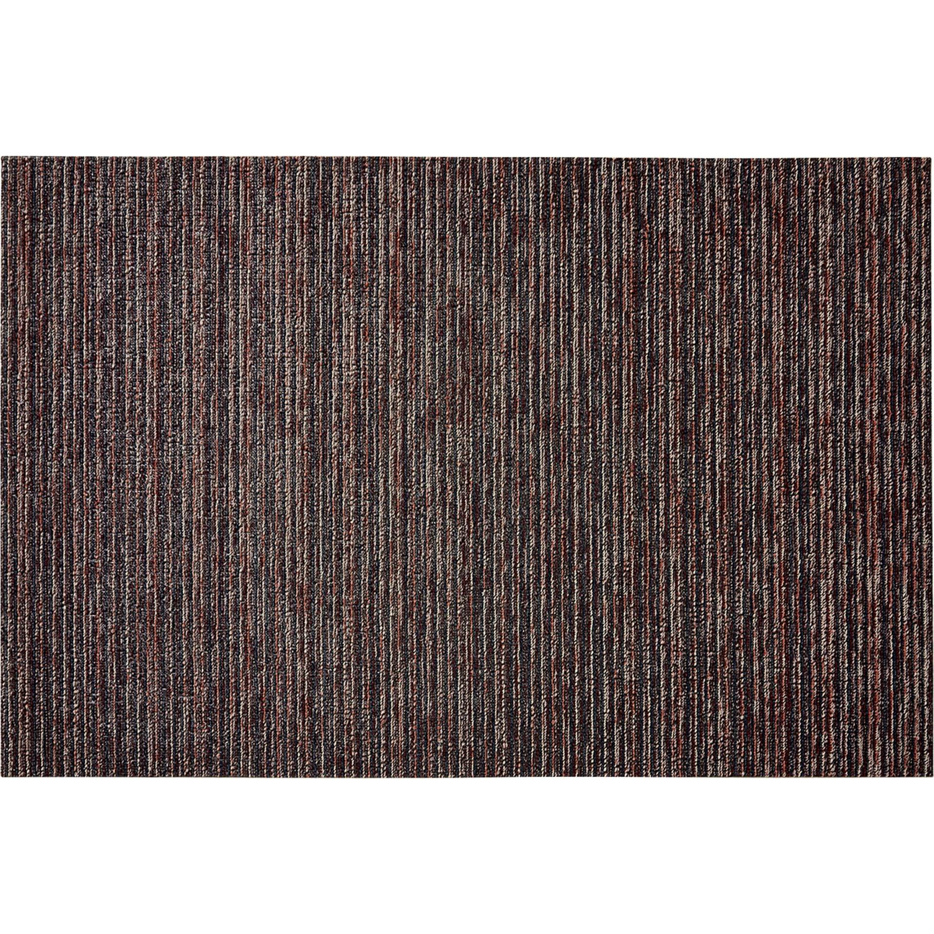 Skinny Stripe Shag Floor Mat, Purple