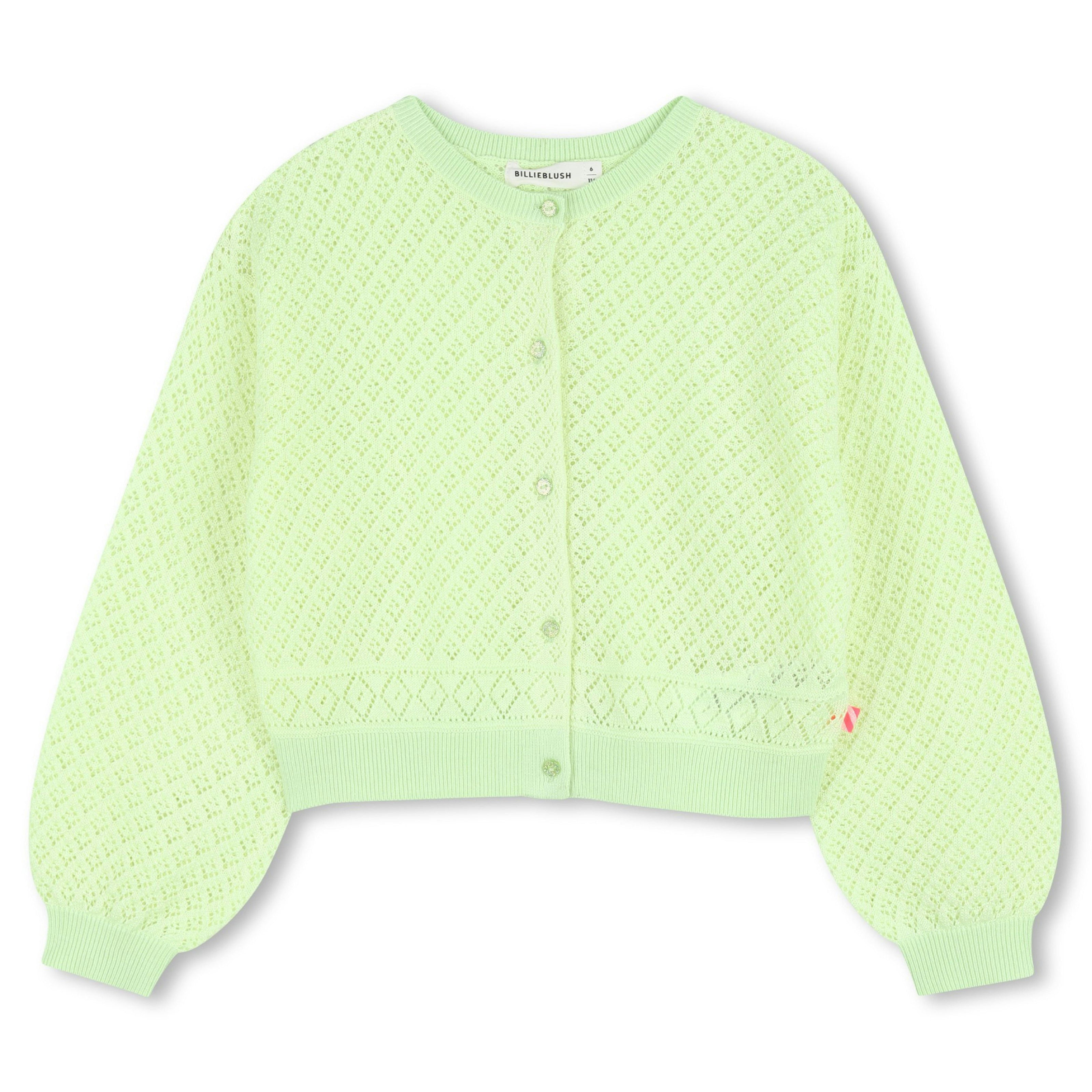 Green Lemon Knitted Kids’ Cardigan
