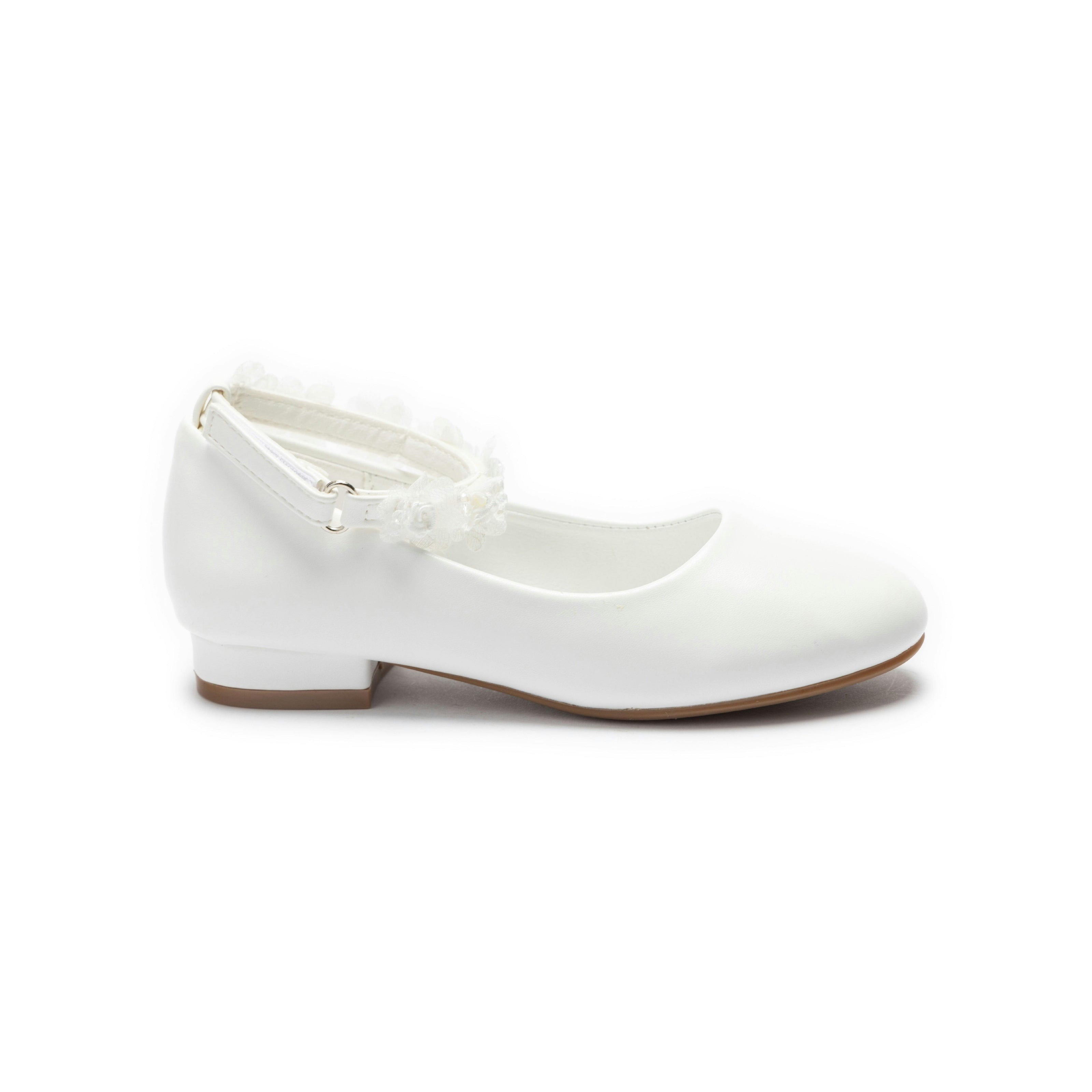 White Seraphina Floral Shoes