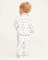 Baby's Twill Classic Romper in Teddy Tales