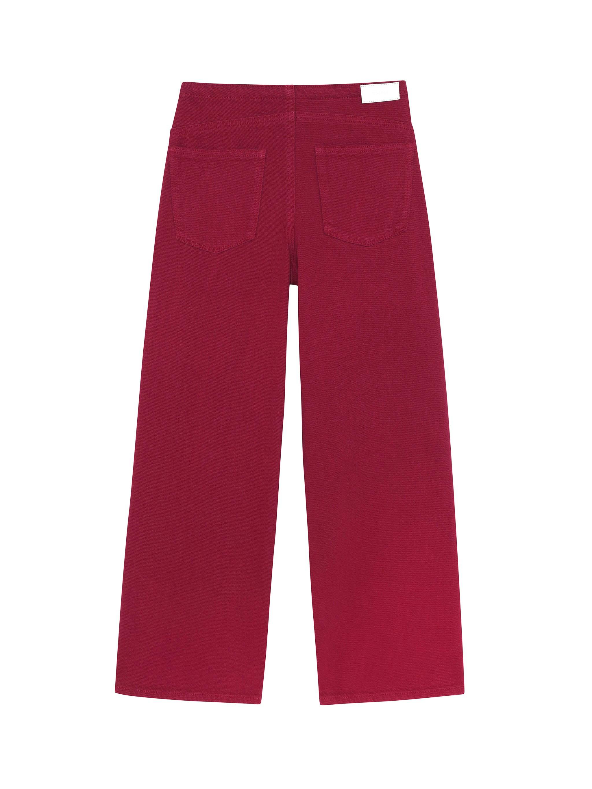 Frankie Low-Slung Wide Leg Jeans | Rouge