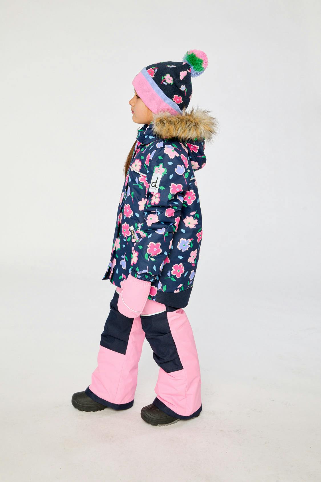 Two Piece Discover Snowsuit Blue Floral Print