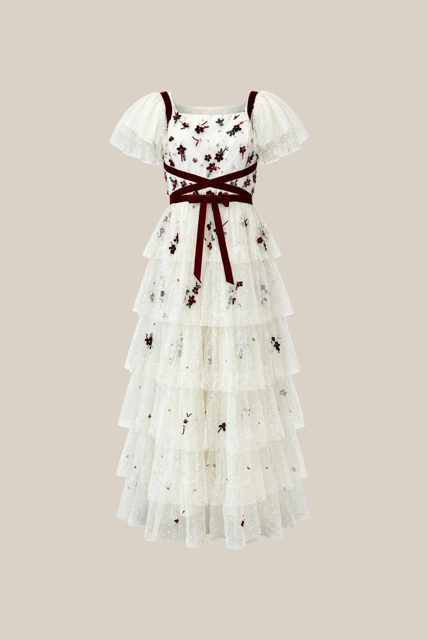Bellagio Dress in Ivory