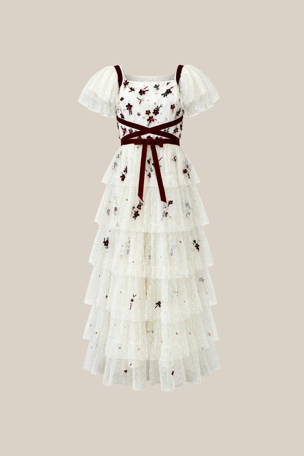 Bellagio Dress in Ivory