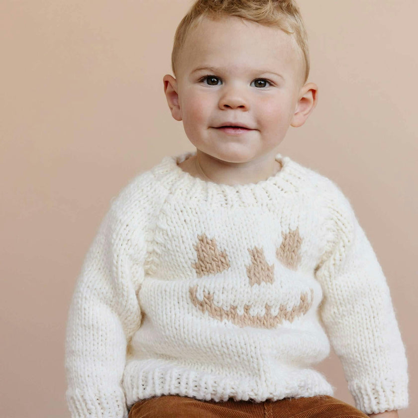 Jack-O-Lantern Sweater - Cream