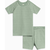 2-Piece Short Sleeve Jammie Set Wave Stripe / Rain