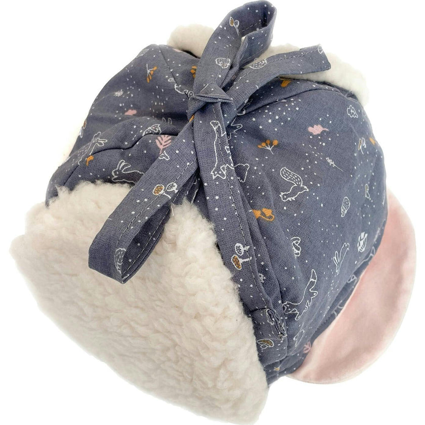 Winter Tie Hat, Blue