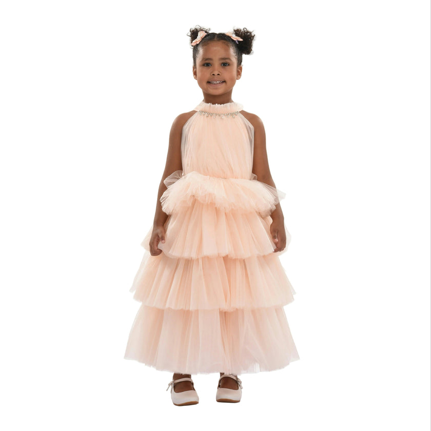 Peach Francesca Dress