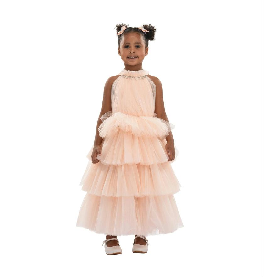 Peach Francesca Dress
