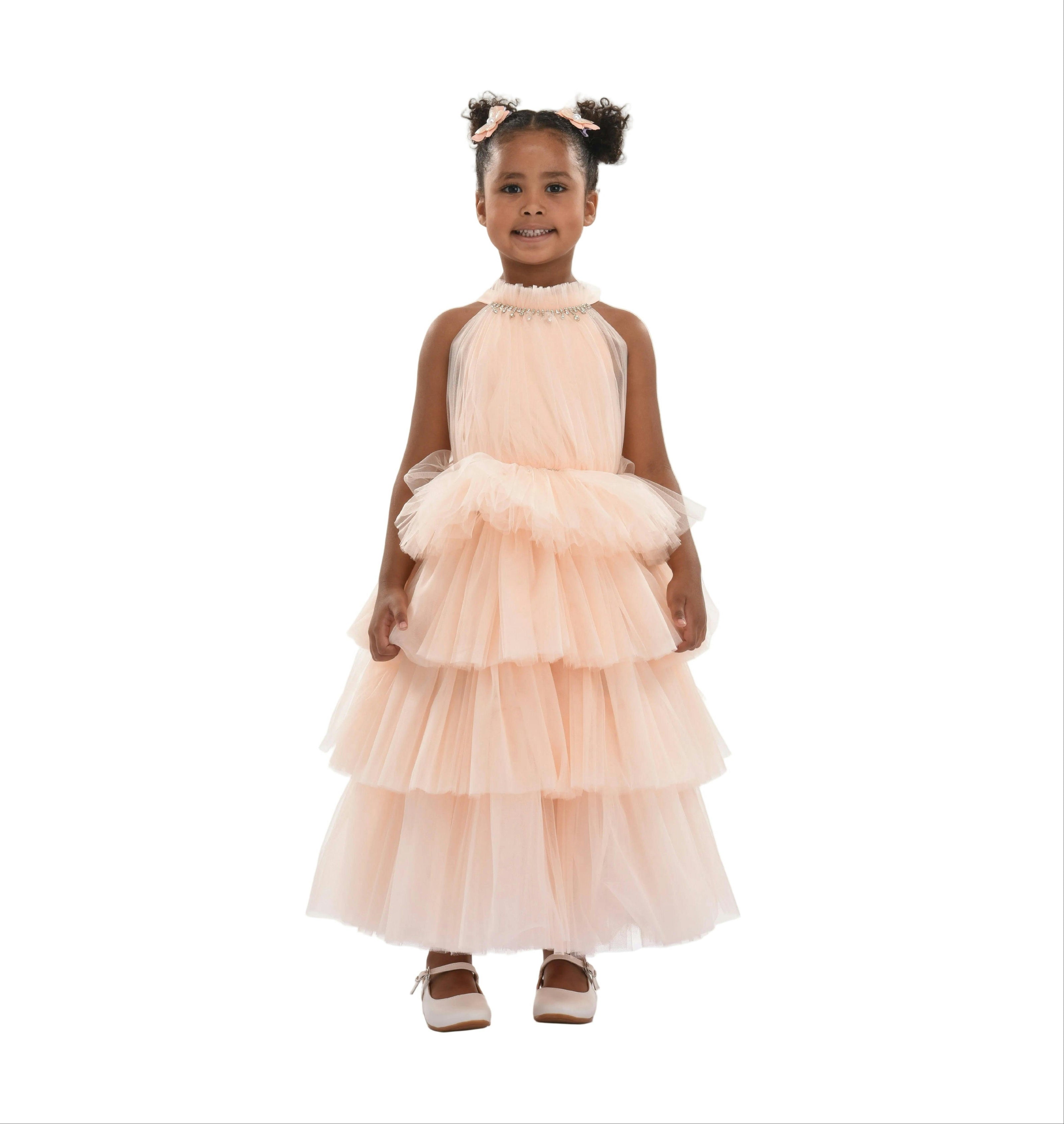 Peach Francesca Dress