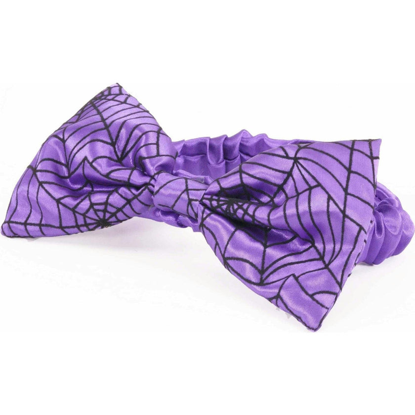 PURPLE SPIDER WEB HEADBAND, Purple