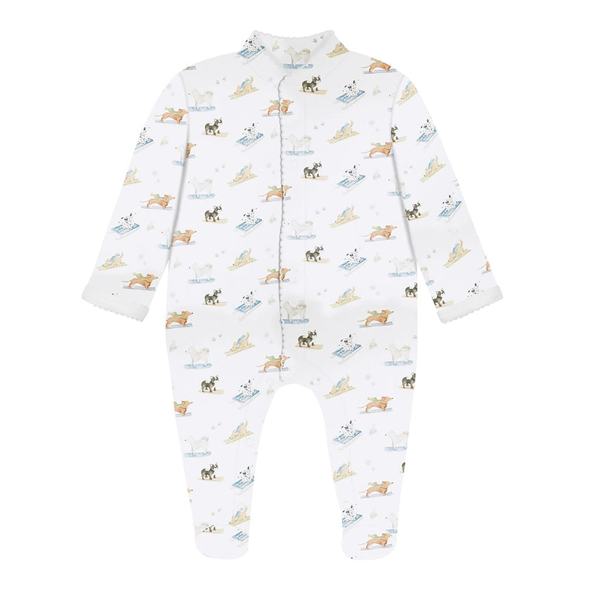 Ski Pups Boy Pima Cotton Baby One-Piece Pajamas