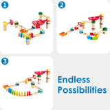 Marble Run Crazy Rollers Wood Building Racetrack