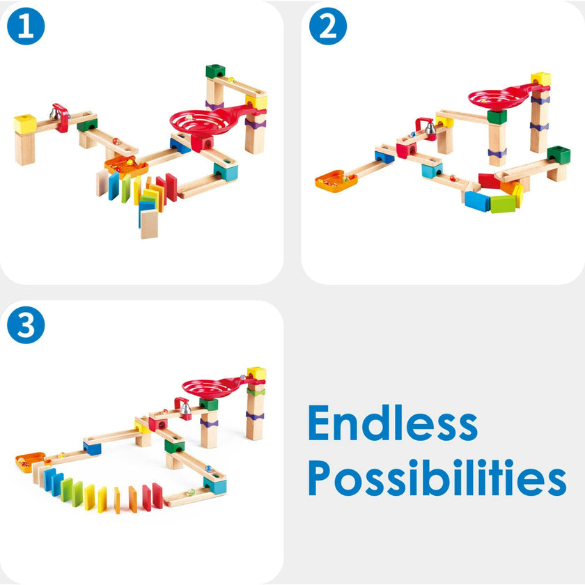 Marble Run Crazy Rollers Wood Building Racetrack