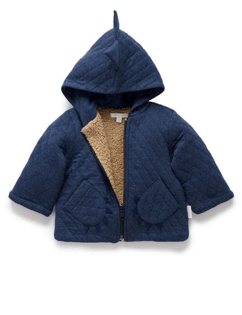 Quilted Dragon Jacket Midnight Melange