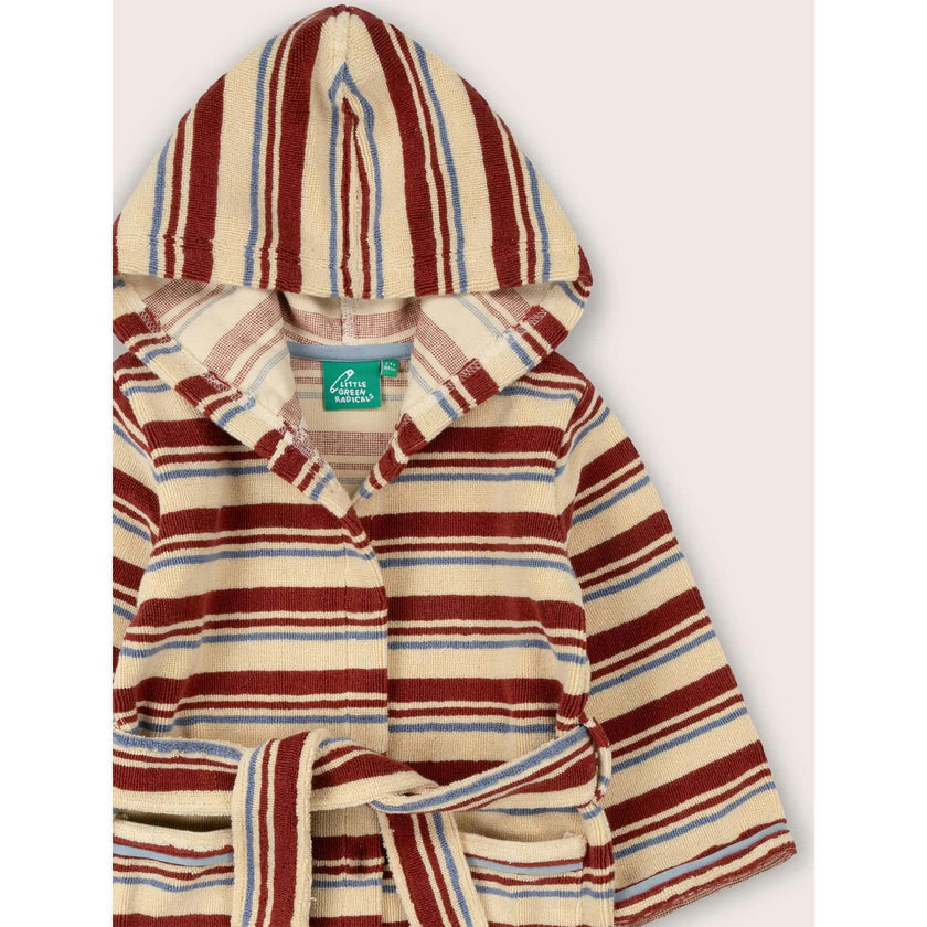 Beach Stripe Towelling Robe., Multi